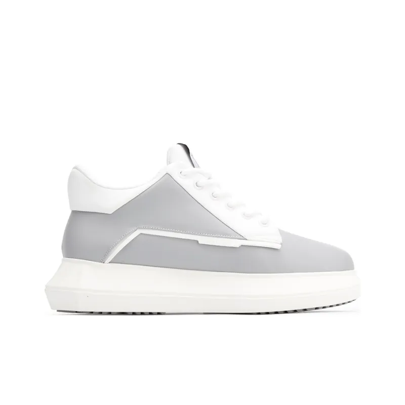 NORVINCY Stylish Skateboarding Shoes Unisex Bright Gray-1