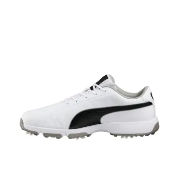 PUMA Drive Clated Drive Cleated Classic Slip-Resistant Low-Top Running Shoes Men's White