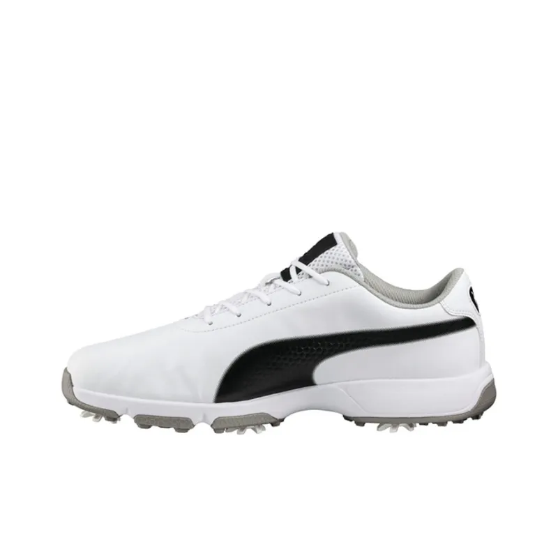 PUMA Drive Clated Drive Cleated Classic Slip-Resistant Low-Top Running Shoes Men's White-0
