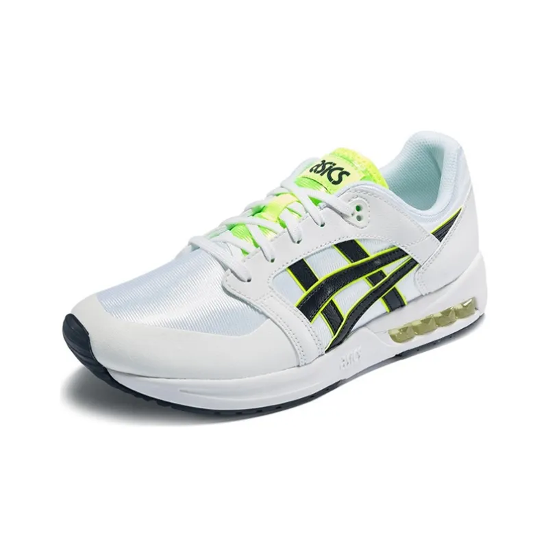 Asics Gel Saga Sou Anti Slip And Wear Resistant Breathable Low Top Running Shoes Unisex White Navy Blue-1