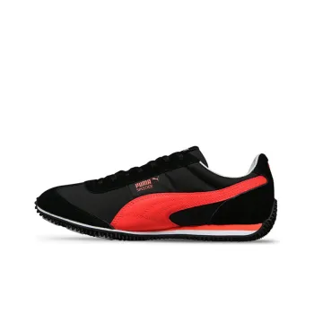 PUMA Speeder Ripstop Low-Top Running Shoes Unisex Black Red