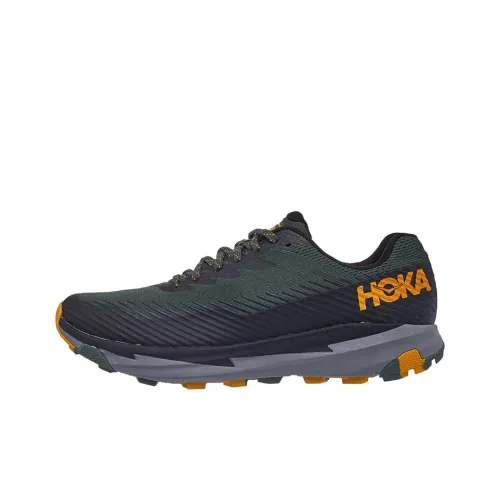 HOKA ONE ONE Torrent 2 Running Shoes Men Low-Top Black/Green/Yellow