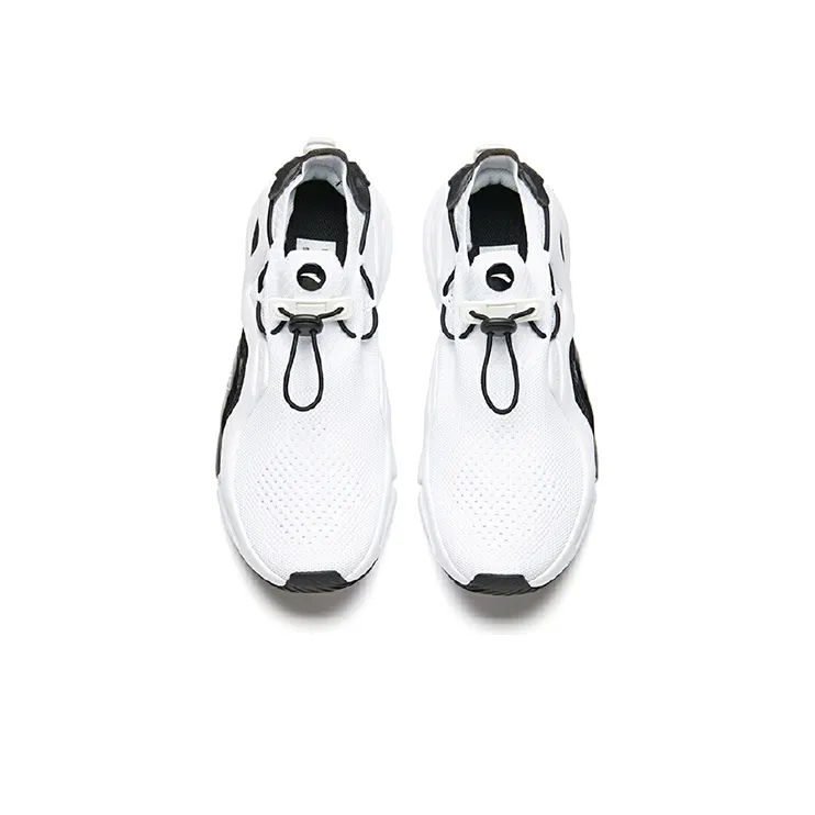 Anta Column Expansion Breathable Low-Top Running Shoes Men's White Black-2