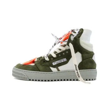 OFF WHITE Court 3.0 High Top Sneakers Green