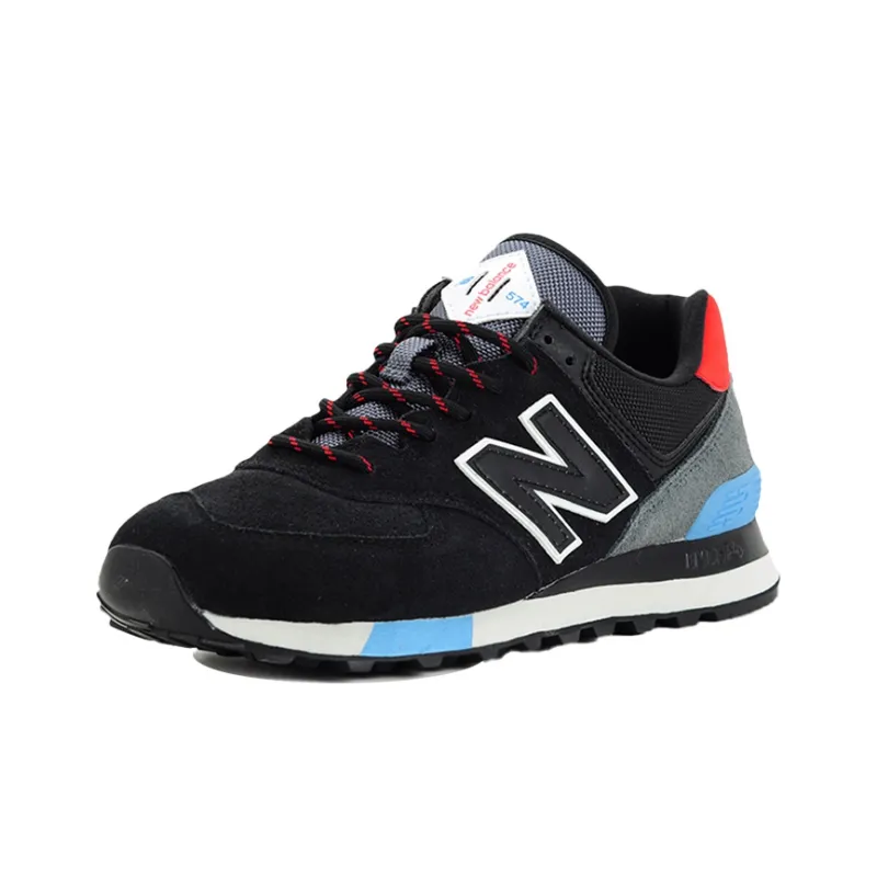 New Balance 574 Black Velocity Red-1