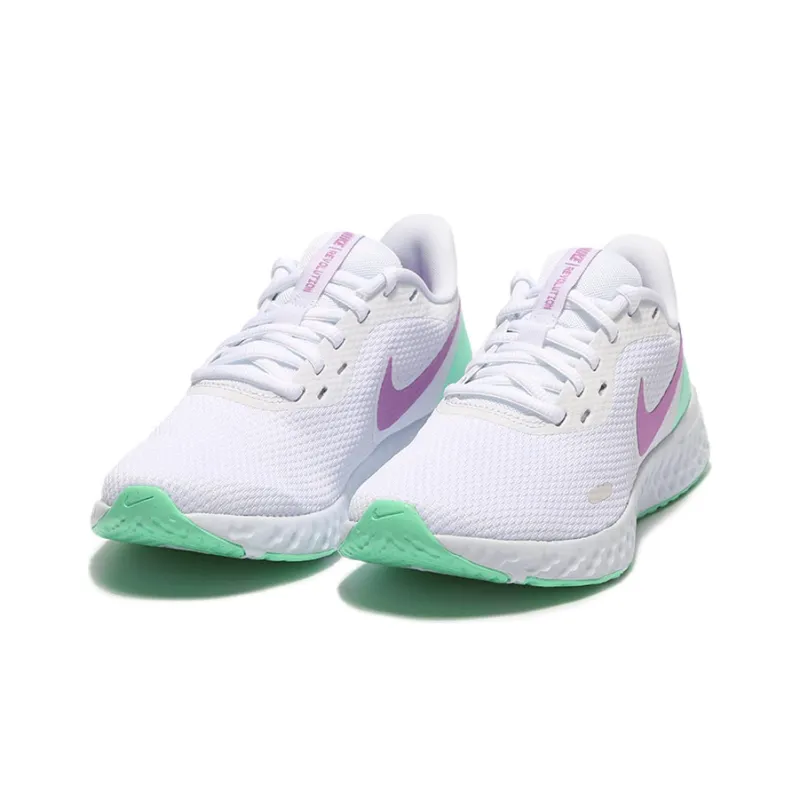 Nike Revolution 5 'White Green Glow Violet' Women's-2