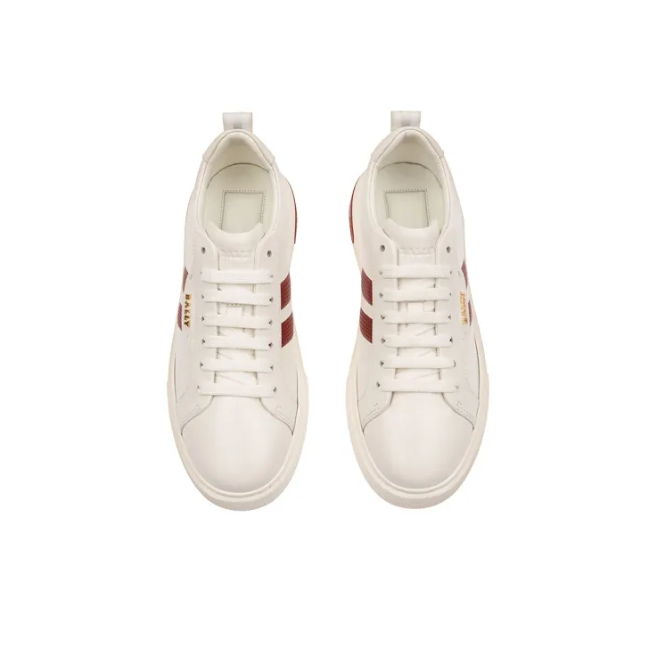 BALLY Maxim Low-Top Stylish Skateboarding Shoes Women's White-2