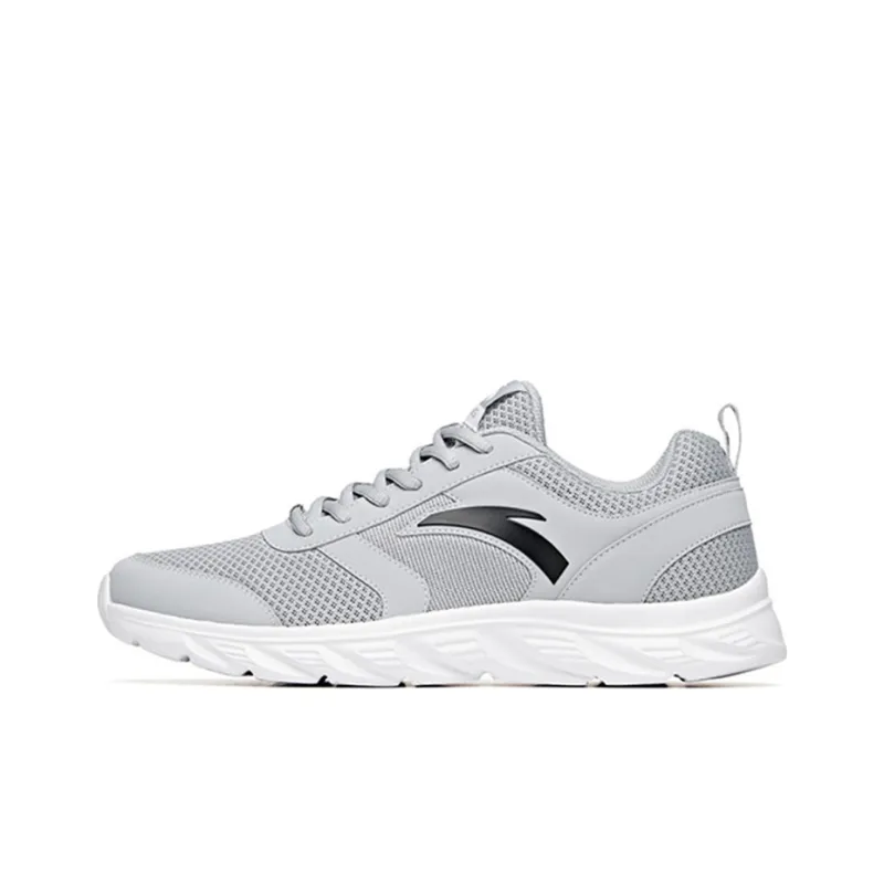 Anta Running Collection Anti-Slip And Wear-Resistant Breathable Low-Top Running Shoes Men's Mist Gray-0