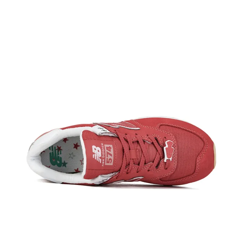 New Balance 574 Red/White Women's-2