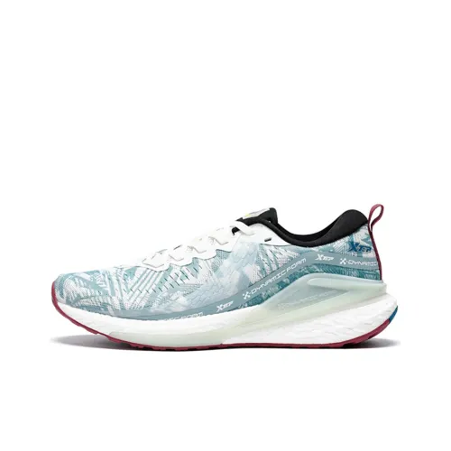XTEP Tokyo City Collection, Dynamic Foam Pro Running Shoes Men's White Green