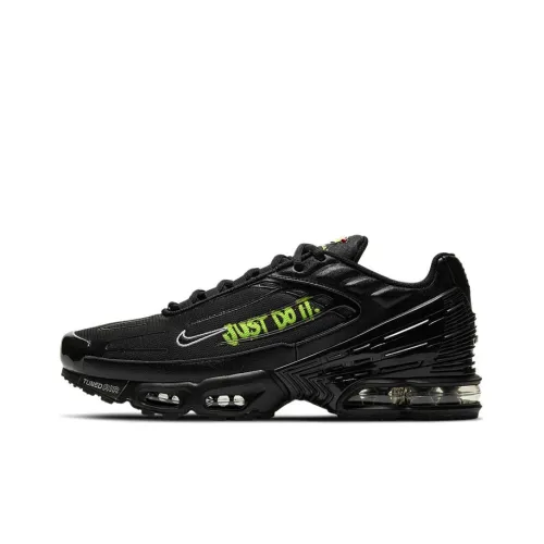 Nike Air Max Plus Running Shoes Men Low-Top Black/Green