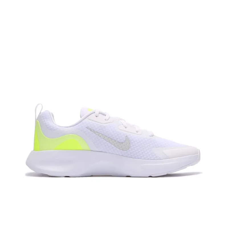Nike Wearallday Low-Top Marathon Running Shoes Men's White Yellow-1