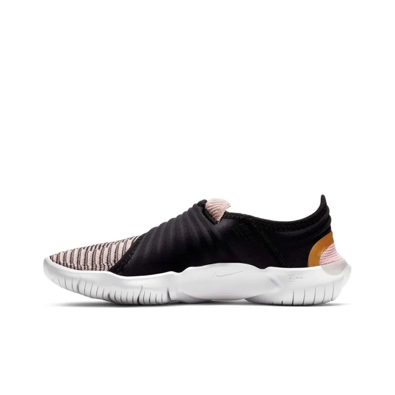 Nike Free Rn Flyknit 3.0 For Black/Golden Women's-0