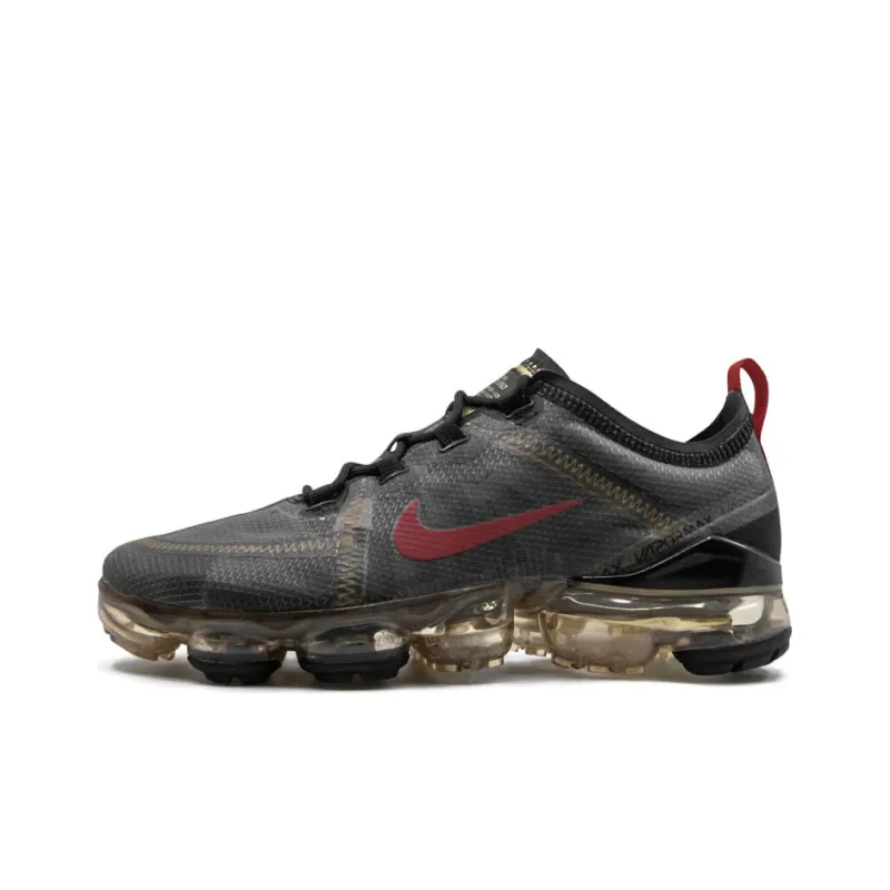 Nike Air VaporMax 2019 Black Gold Red Women's-0