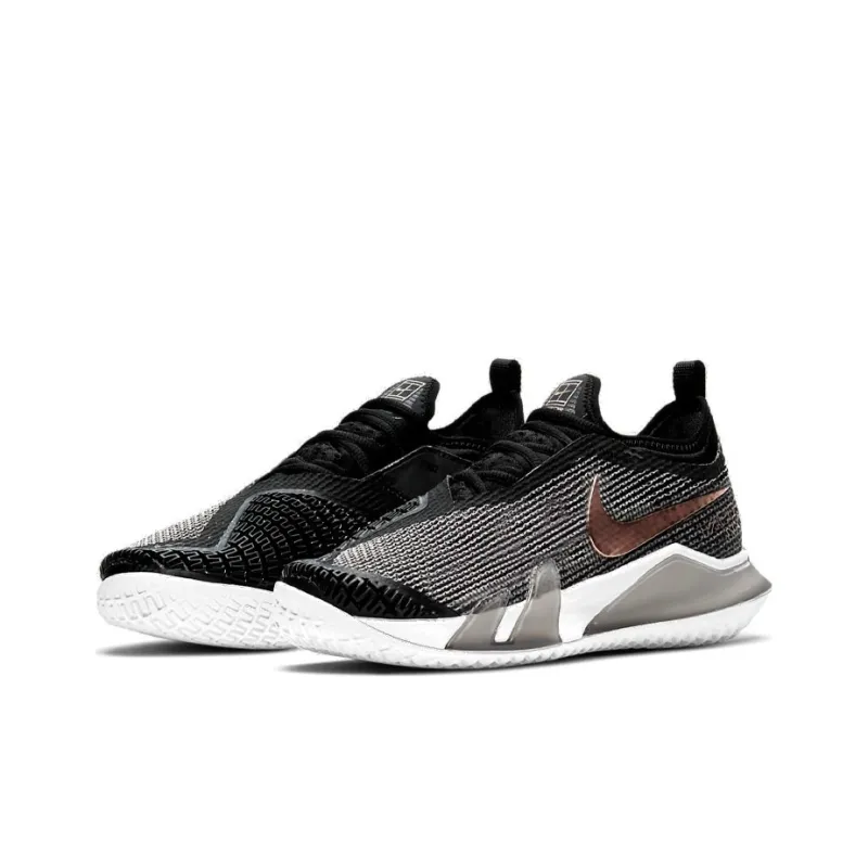 Nike Court React Vapor Nxt Black Metallic Red Bronze Women's-2