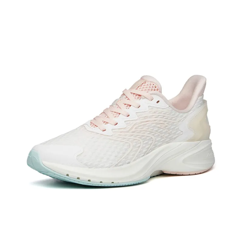 Anta Running Collection Slip Resistant Low Top Running Shoes Women's Pink White-1