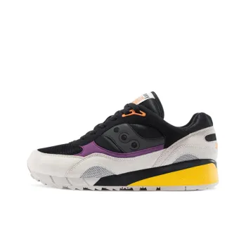 Saucony Shadow 6000 Cushioning Anti Slip Wear Resistant Breathability Low Top Casual Running Shoes Men's Black Gray