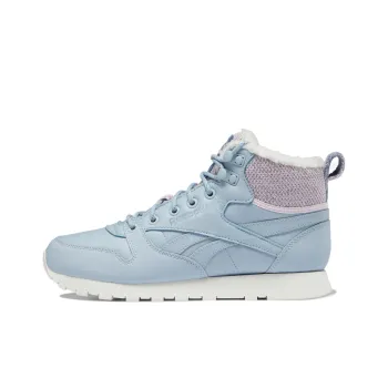 Reebok Classic Leather Running Shoes Women's High-Top Cerulean