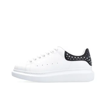 Alexander McQueen Studded Oversized Sneakers 'White Black' Women's