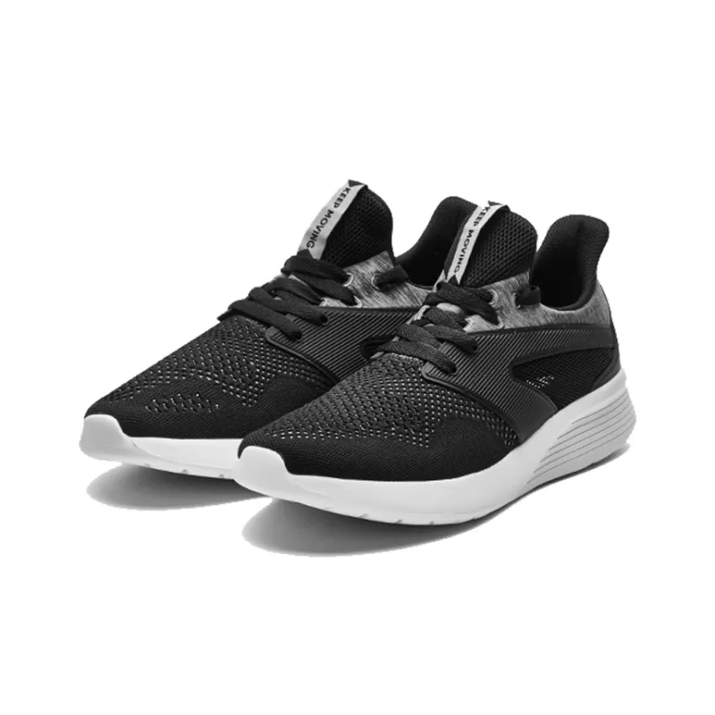 Anta Lightweight Anti-Slip Low-Top Running Shoes Men's Black Gray-2