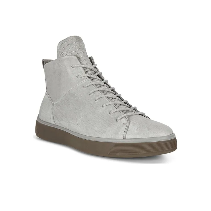 Ecco Street Tray Skateboard Shoes Men's Silver-2
