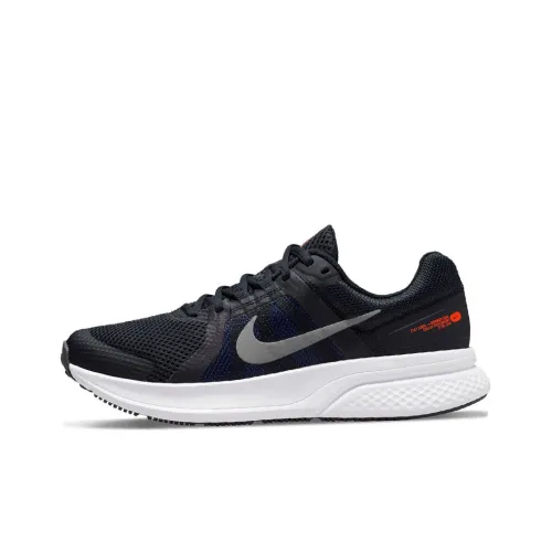 Nike Run Swift 2 Running Shoes Men Low-Top Black/Blue/Gray