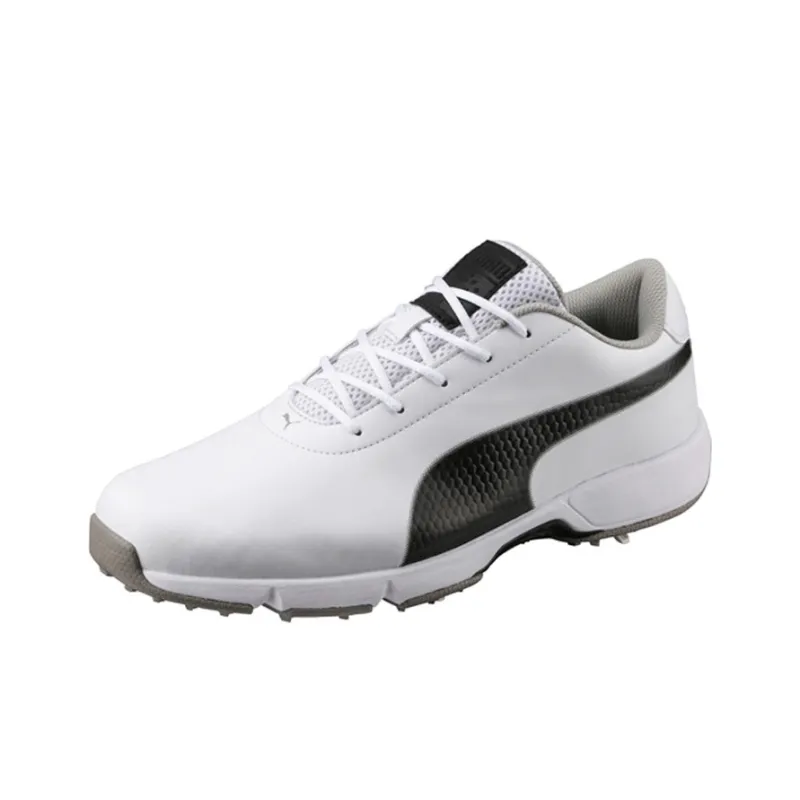 PUMA Drive Clated Drive Cleated Classic Slip-Resistant Low-Top Running Shoes Men's White-2