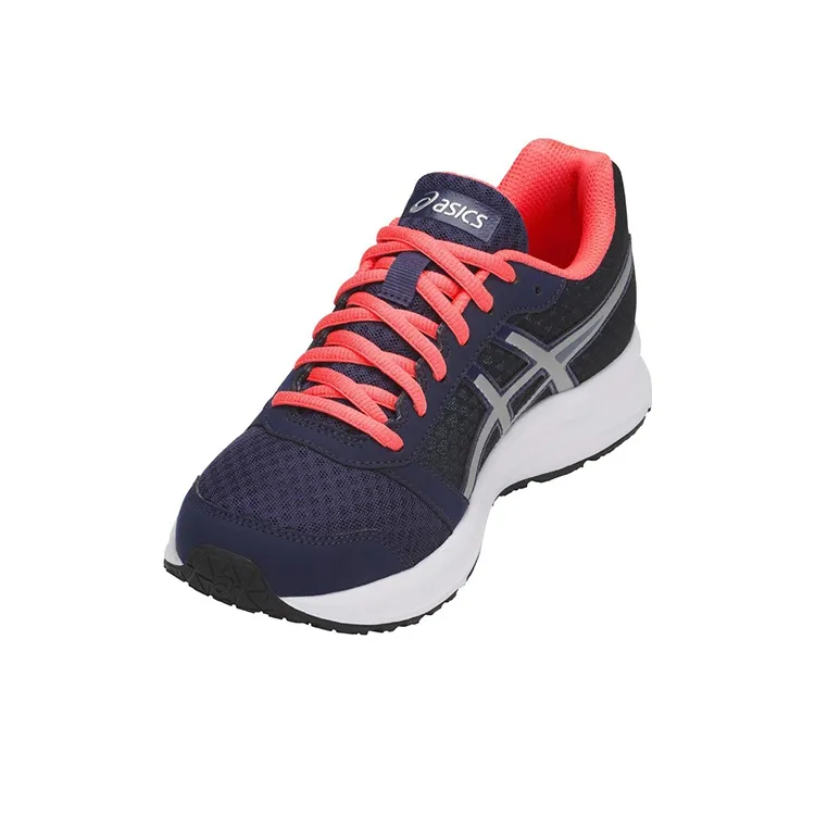 Asics Patriot 9 Wear-resistant And Lightweight Low-Top Running Shoes Women's Blue Orange-2