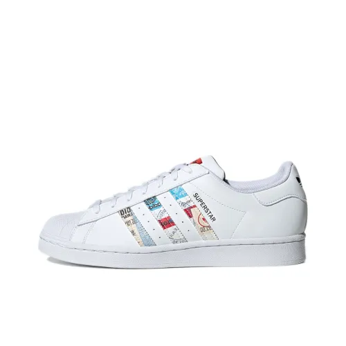Adidas Originals Superstar Shoes 'White Multi Color'