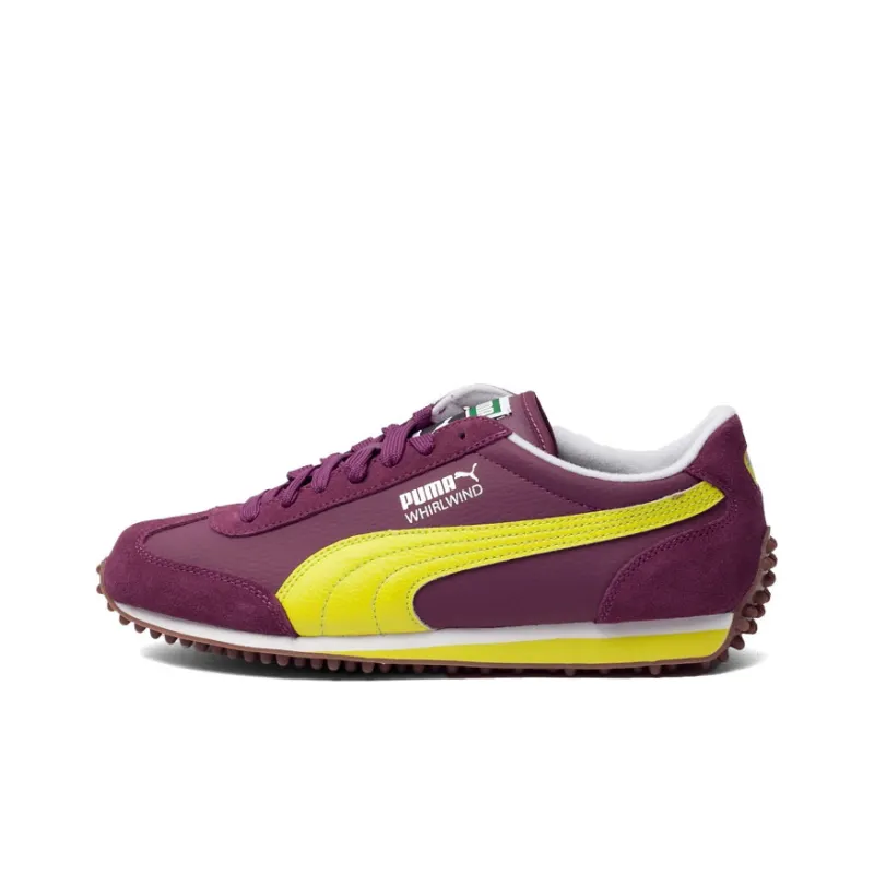 PUMA Whirlwind Classic Running Shoes Men Low-Top Purple/Yellow-0