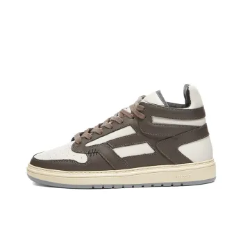 REPRESENT Reptor Hi Sneaker Mid Top Stylish Skateboarding Shoes Men's Brown And White Stitching