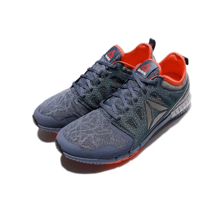 Reebok Zprint 3D Cushioning Anti-Slip Wear-Resistant Breathability Low-Top Running Shoes Men's Haze Blue-2