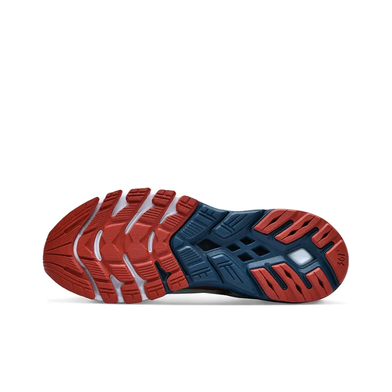 361° Cushioning Wear Resistant Low Top Running Shoes Men's White Red-3