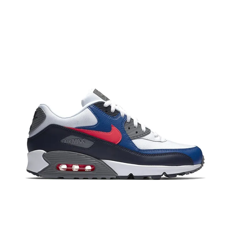 Nike Air Max 90 White Solar Red Obsidian-1