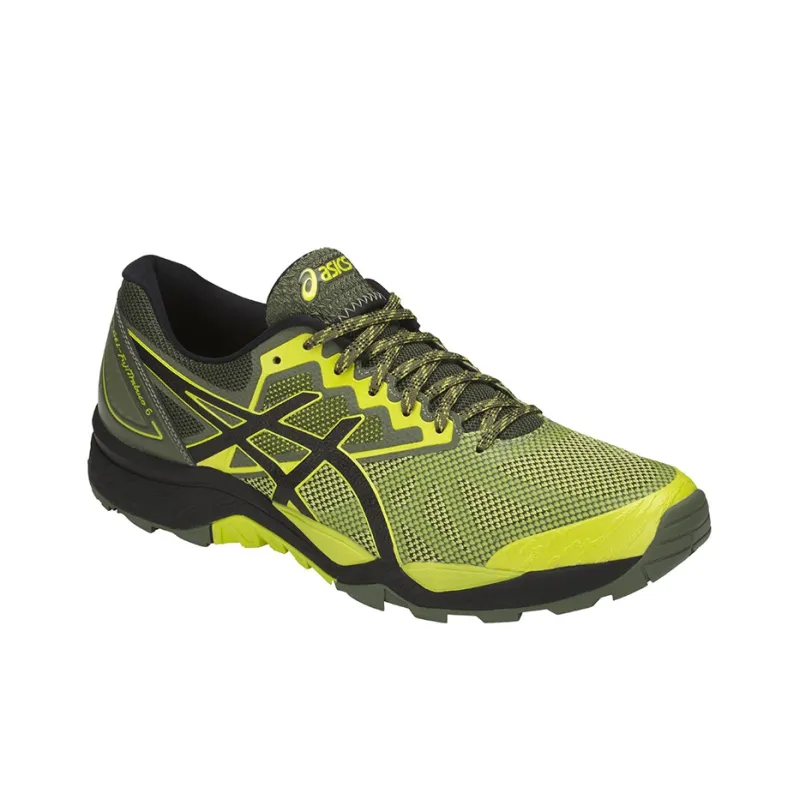 Asics GEL-FujiTrabuco 7 Wear-resistant And Lightweight Low-Top Running Shoes Men's Yellow Black-2