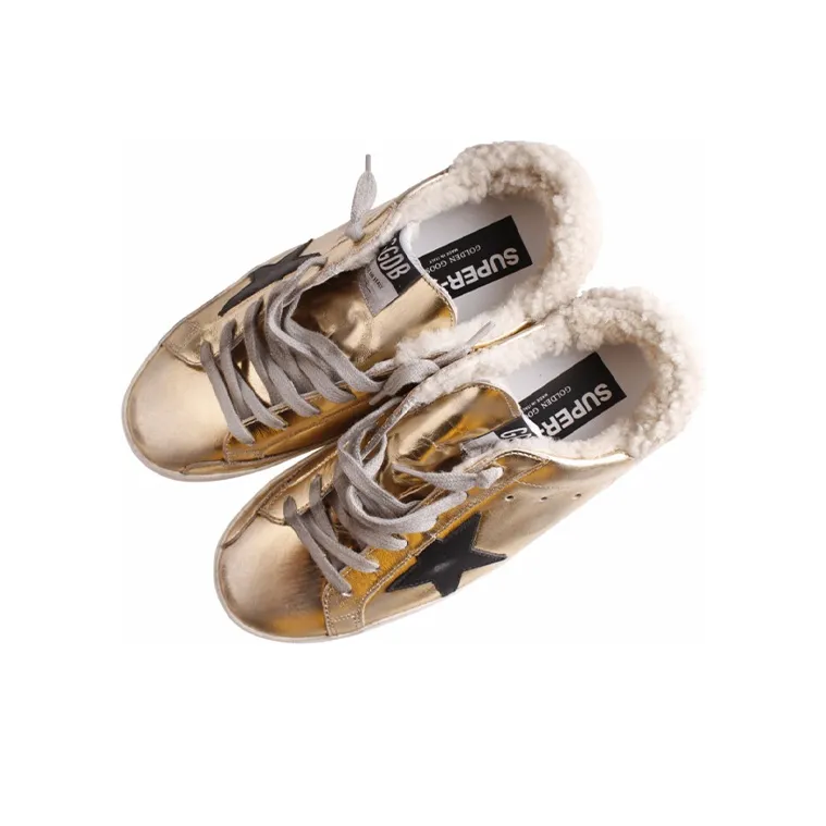 Golden Goose Super Star Sports Skateboard Shoes Women's Gold-4