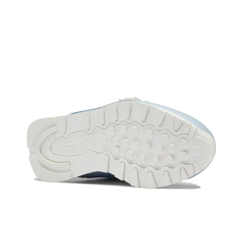 Reebok Classic Leather Running Shoes Women's High-Top Cerulean-5