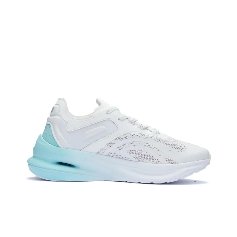 LiNing Cushioning Reflective Rebound Low Top Running Shoes Women's White Blue-1