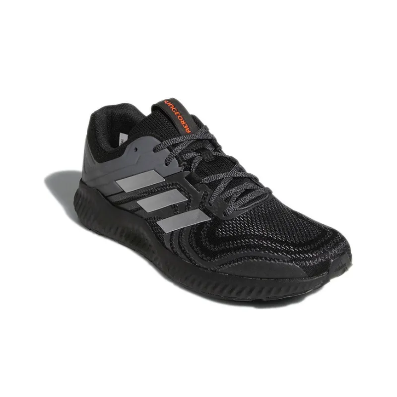 Adidas Aerobounce St 2 Breathable Low-Top Marathon Running Shoes Men's Black Gray Silver-2