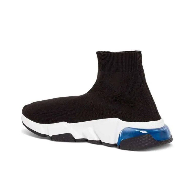 Balenciaga Speed Trainer Black Blue Clear Sole Women's-3