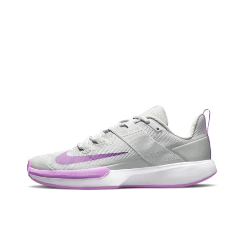 Nike Court Vapor Tennis Shoes Women's Low-Top Gray/Purple