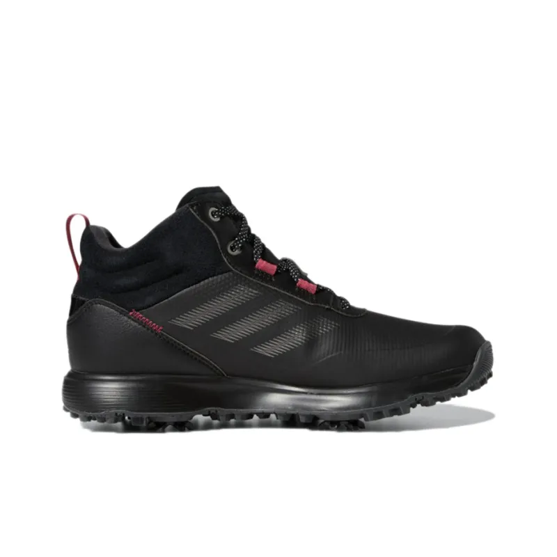 Adidas S2G Mid Cut Golf Core Black Dark Silver Metallic Wild Pink Women's-1