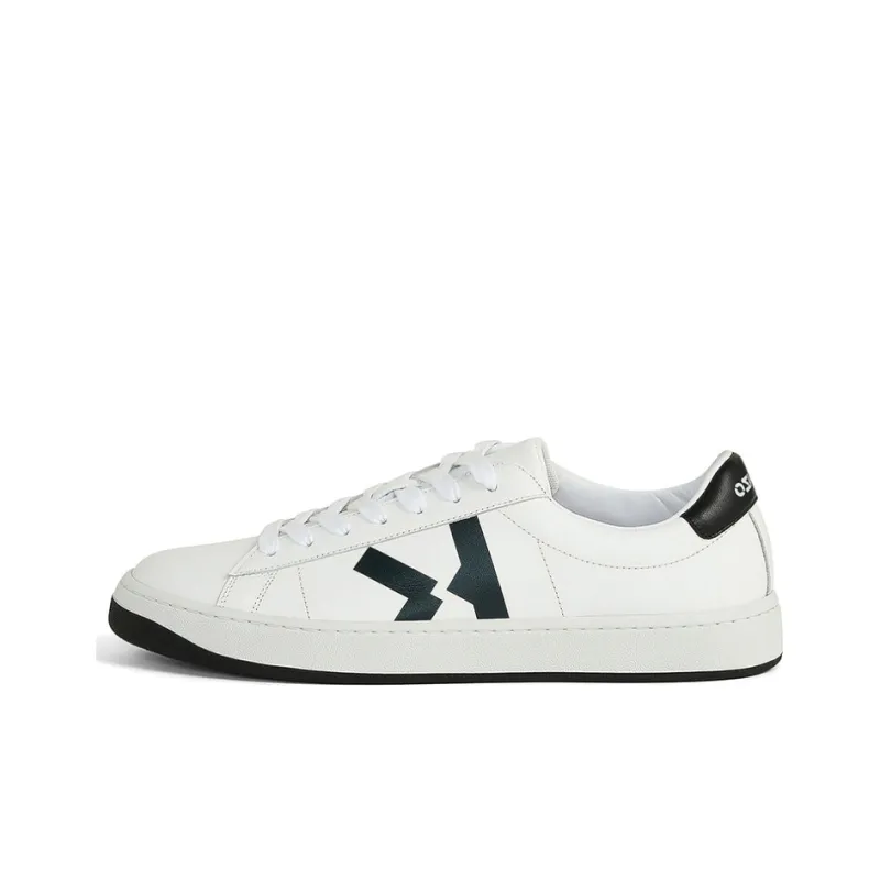 KENZO Takashi Kourt K Log Stylish Skateboarding Shoes Men's White-0