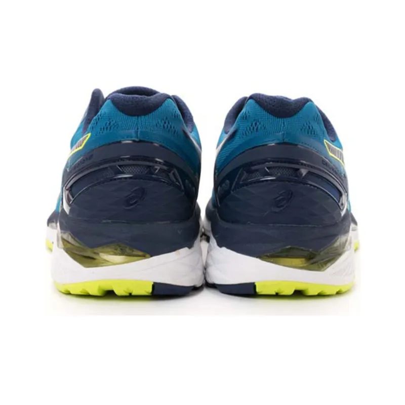 Asics Gel-Kayano 23 Wear-Resistant Low-Top Running Shoes Men's Blue Yellow 2E-Width-3
