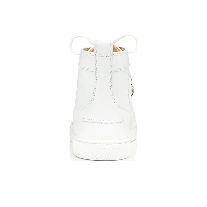 Christian Louboutin Louis Flat High White White-3