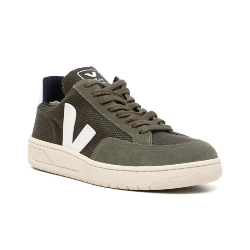 VEJA V-12 Skateboard Shoes Men Low-Top Green-2
