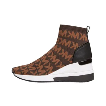 MICHAEL KORS Skyler Cushioned Slip-Resistant Breathable Coverage High-Top Casual Shoes Women's Brown