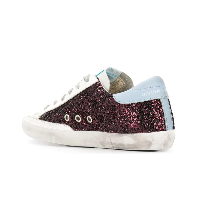 Golden Goose Super Star Stylish Skateboarding Shoes Women's Red-3
