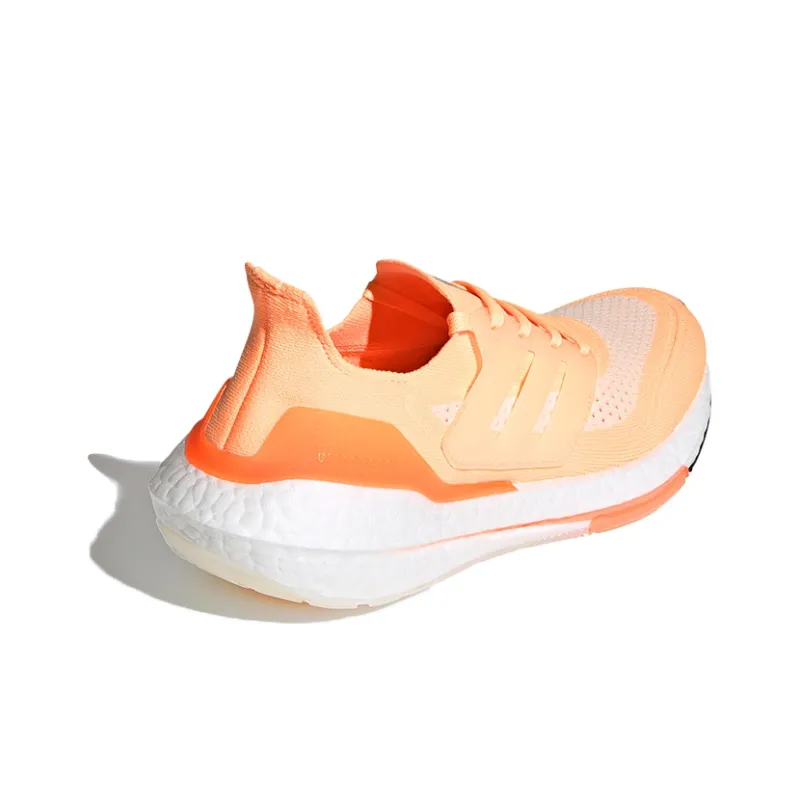 Adidas Ultra Boost 21 White Acid Orange Women's-3
