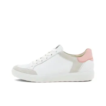 Ecco Soft 7 Skateboard Shoes Women's Low-Top White/Pink